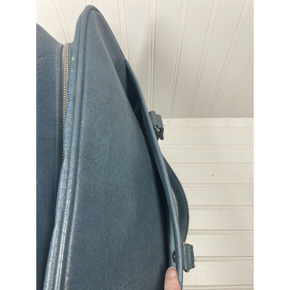 Vtg Samsonite Luggage Weekender Hand Bag Royal Traveler Medalist Blue - Picture 4 of 11